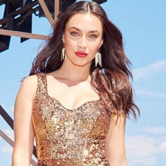 Anthropologie Dress The Population Sweetheart Sequin Dress - Picture 5 of 16